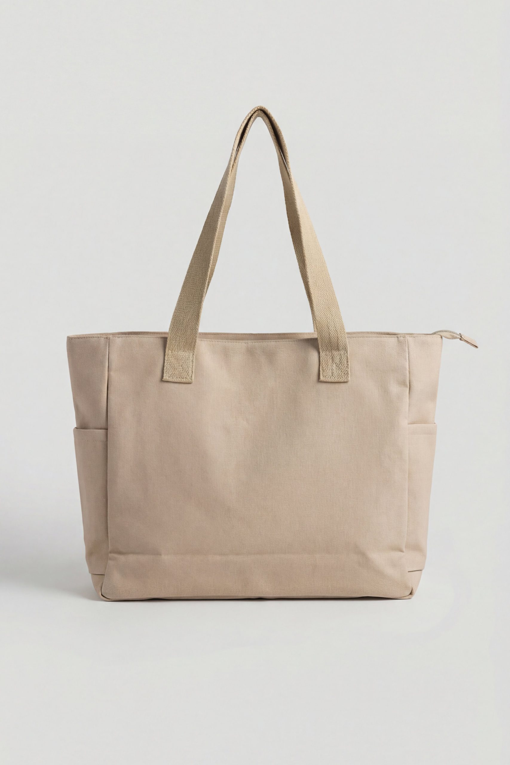 Khaki Canvas Bag-446312130 - Image 3