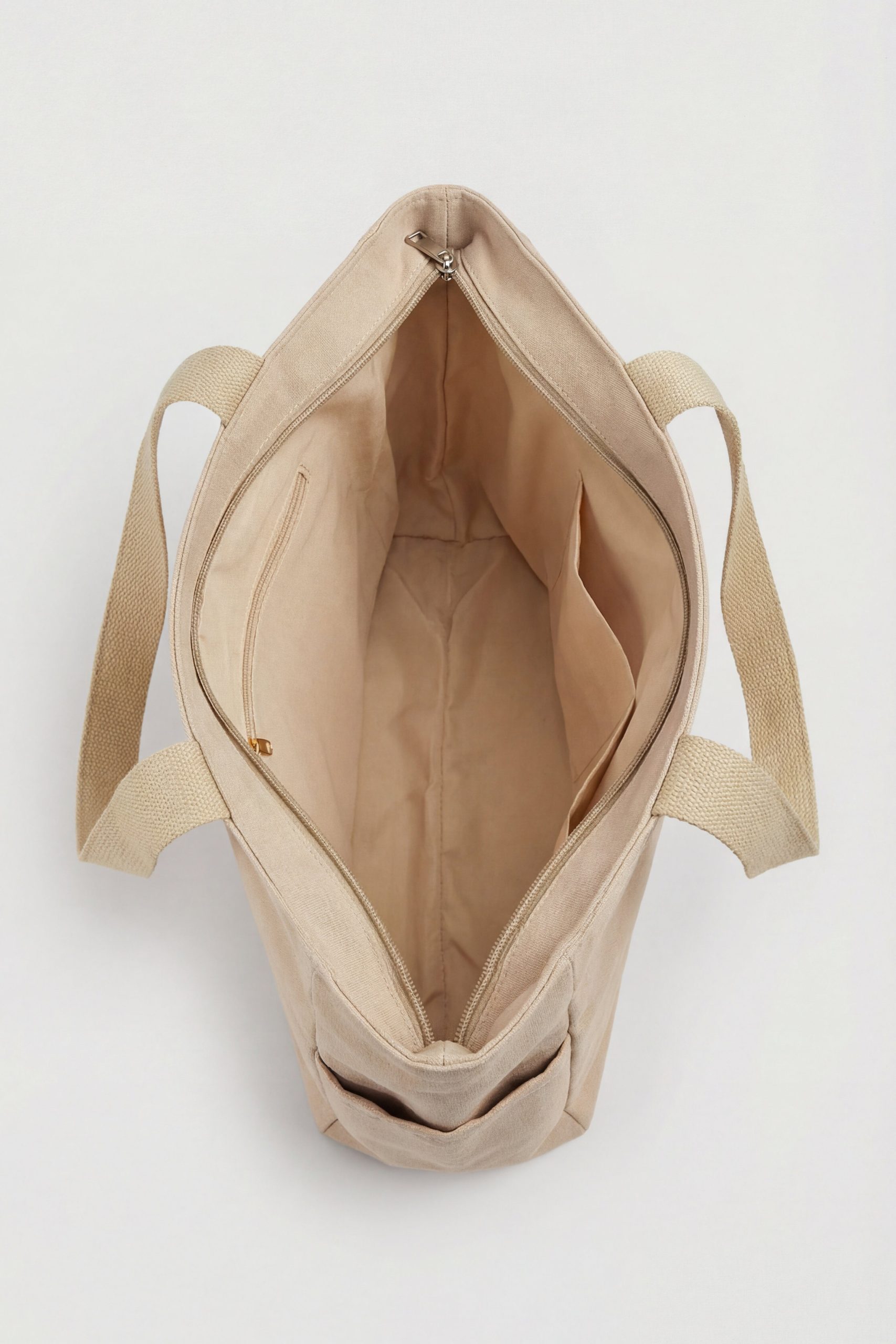 Khaki Canvas Bag-446312130 - Image 5