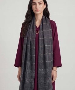 Dark Grey Women Scarf-447772120