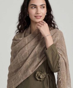 Khaki Women Scarf-447772130