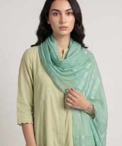 Green Women Scarf-447782104