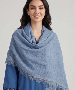 Blue Women Scarf-447892108