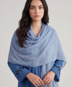 Blue Women Scarf-447932108