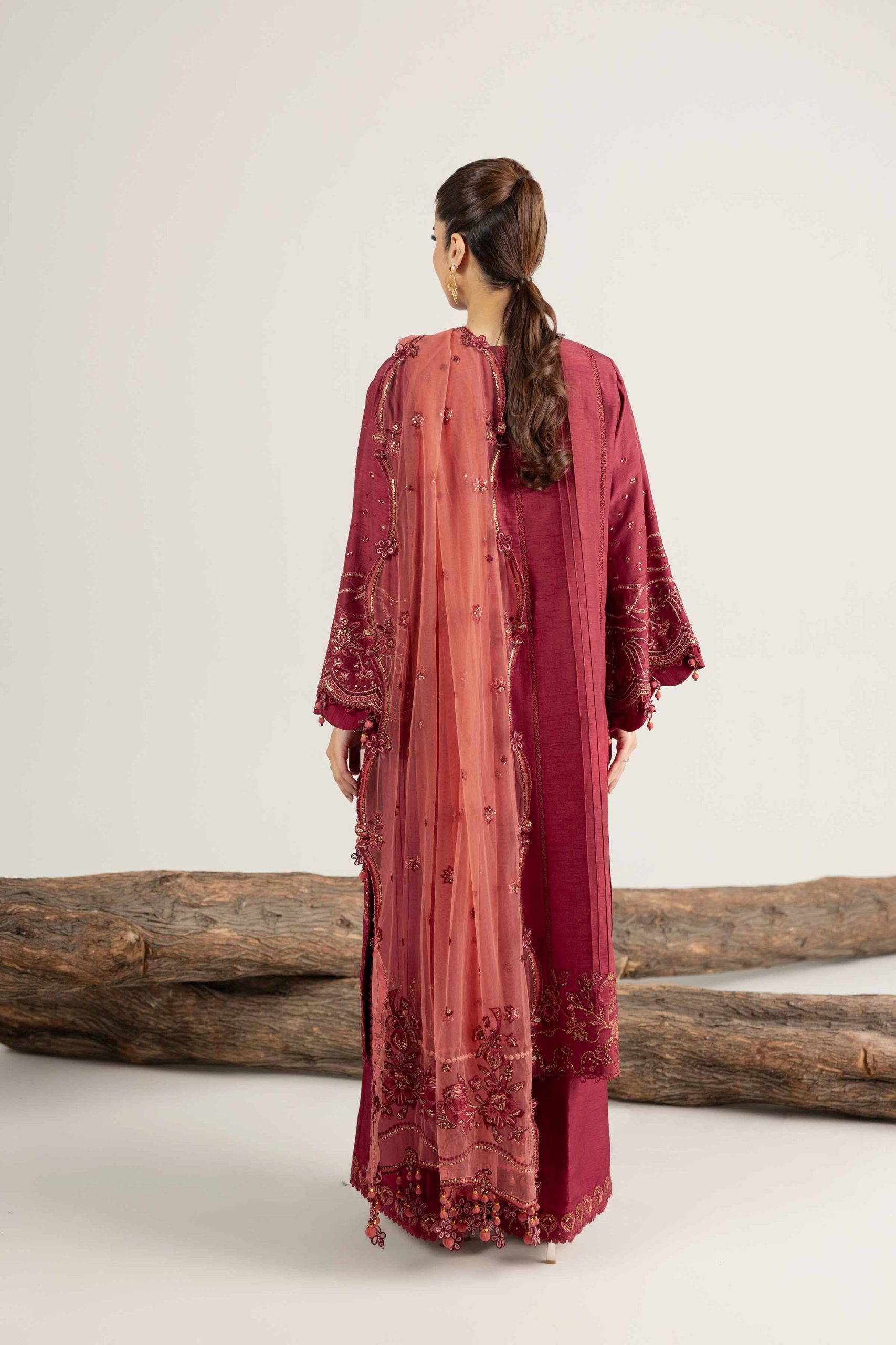 3 Piece - Embroidered Suit - 42502772 - Image 3
