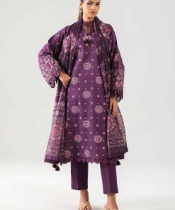 3 Piece - Digital Printed Embroidered Suit - 42502860