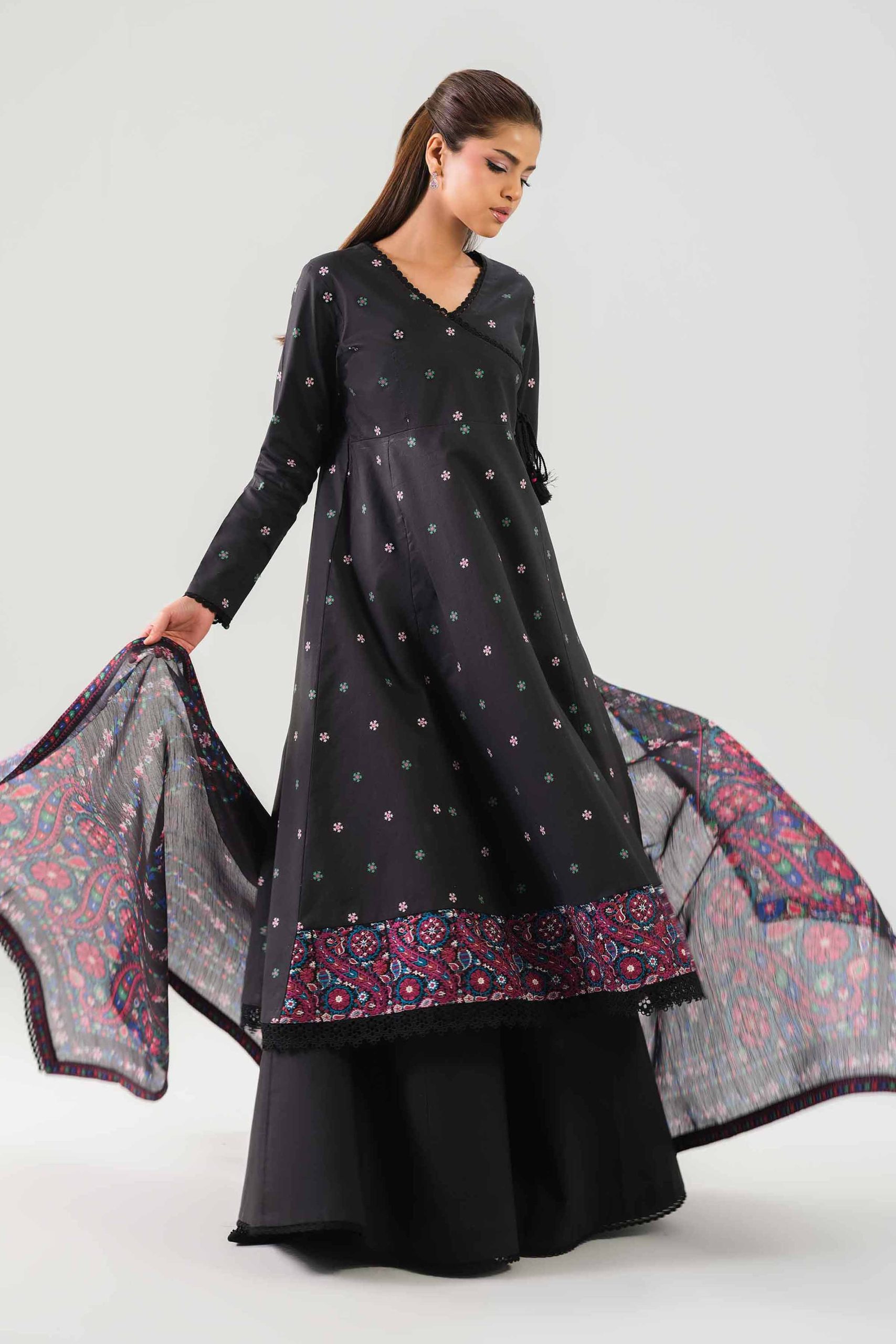 3 Piece - Digital Printed Embroidered Suit - 42502861 - Image 4