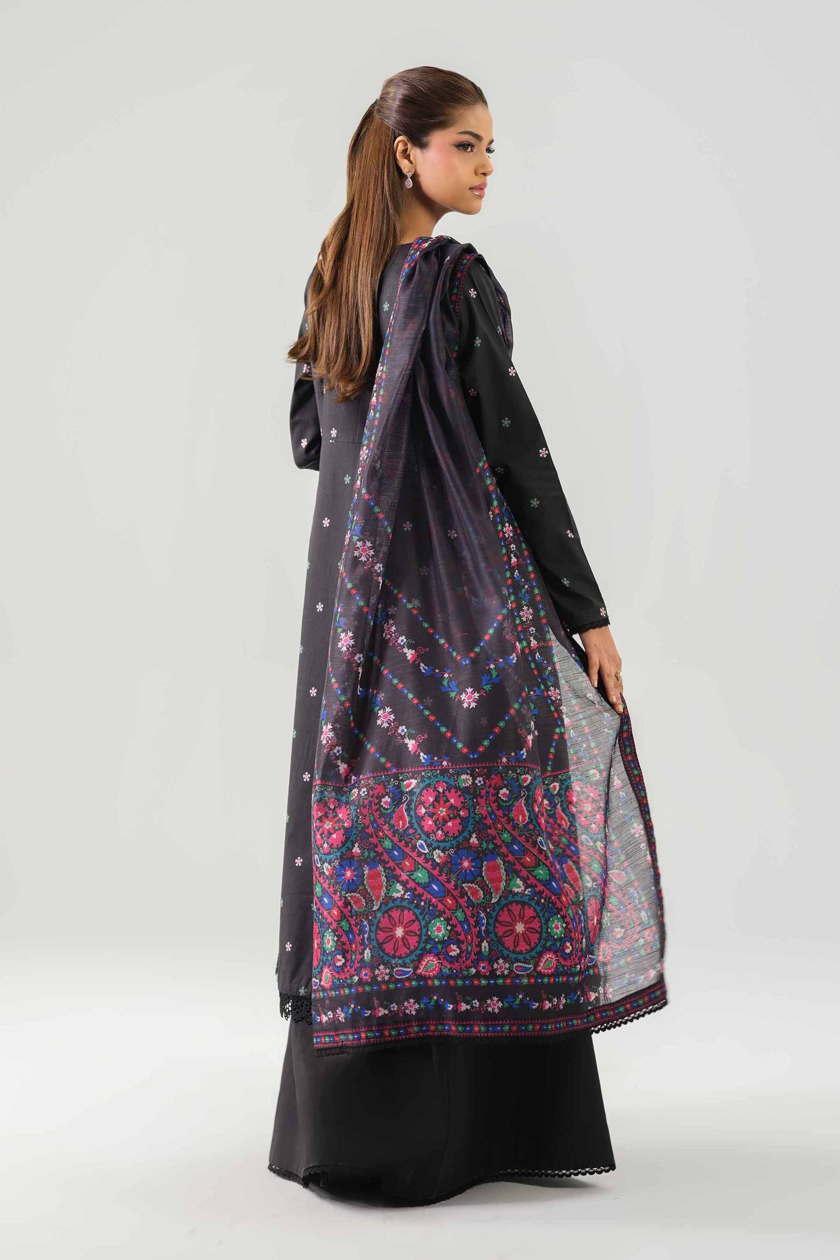 3 Piece - Digital Printed Embroidered Suit - 42502861 - Image 3
