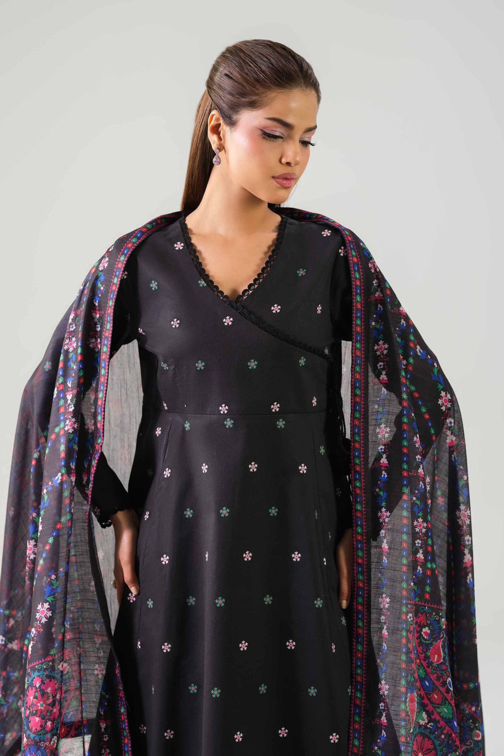 3 Piece - Digital Printed Embroidered Suit - 42502861 - Image 2