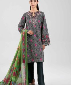 3 Piece - Digital Printed Embroidered Suit - 42502862