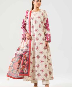 3 Piece - Digital Printed Embroidered Suit - 42502863
