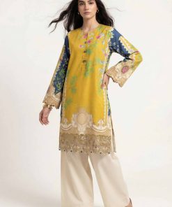 2 Piece - Digital Printed Embroidered Suit - 42601056