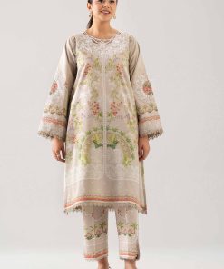 2 Piece - Digital Printed Embroidered Suit - 42601057