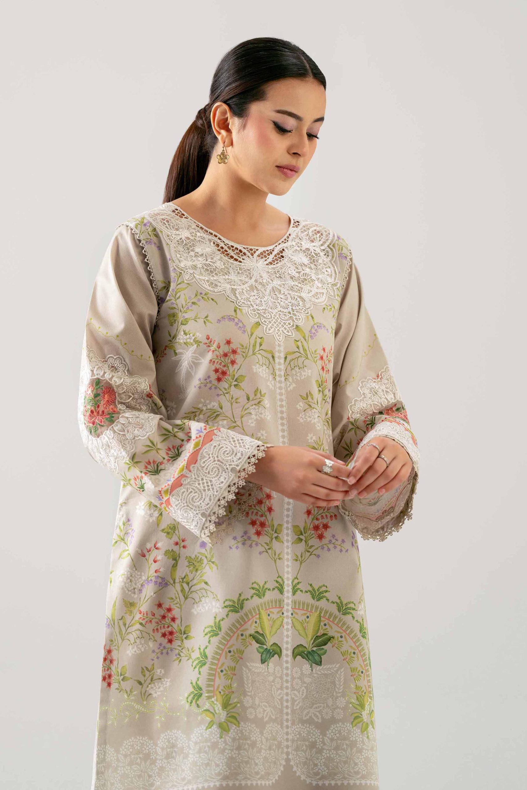 2 Piece - Digital Printed Embroidered Suit - 42601057 - Image 2