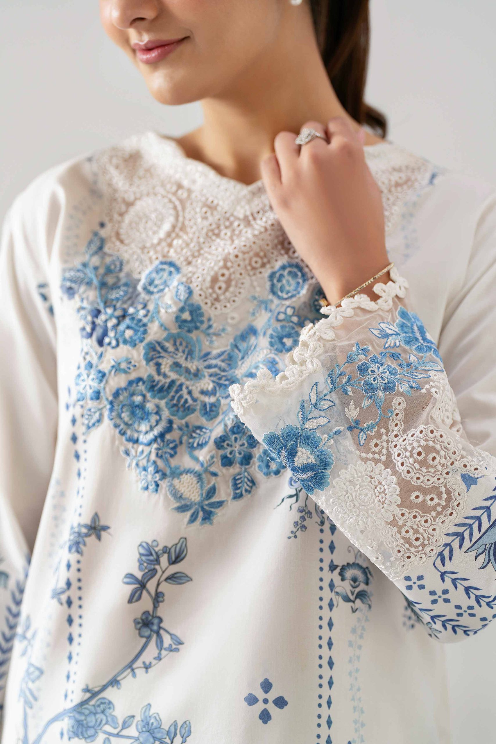 2 Piece - Digital Printed Embroidered Suit - 42601059 - Image 5