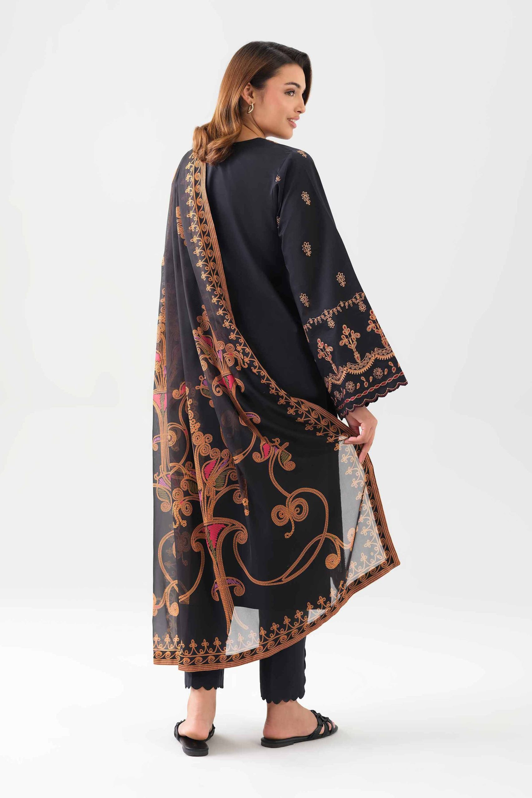 3 Piece - Digital Printed Embroidered Suit - 42601071 - Image 3