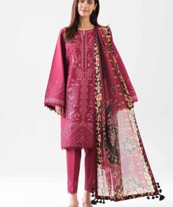 3 Piece - Digital Printed Embroidered Suit - 42601072