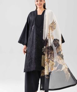 3 Piece - Digital Printed Embroidered Suit - 42601075