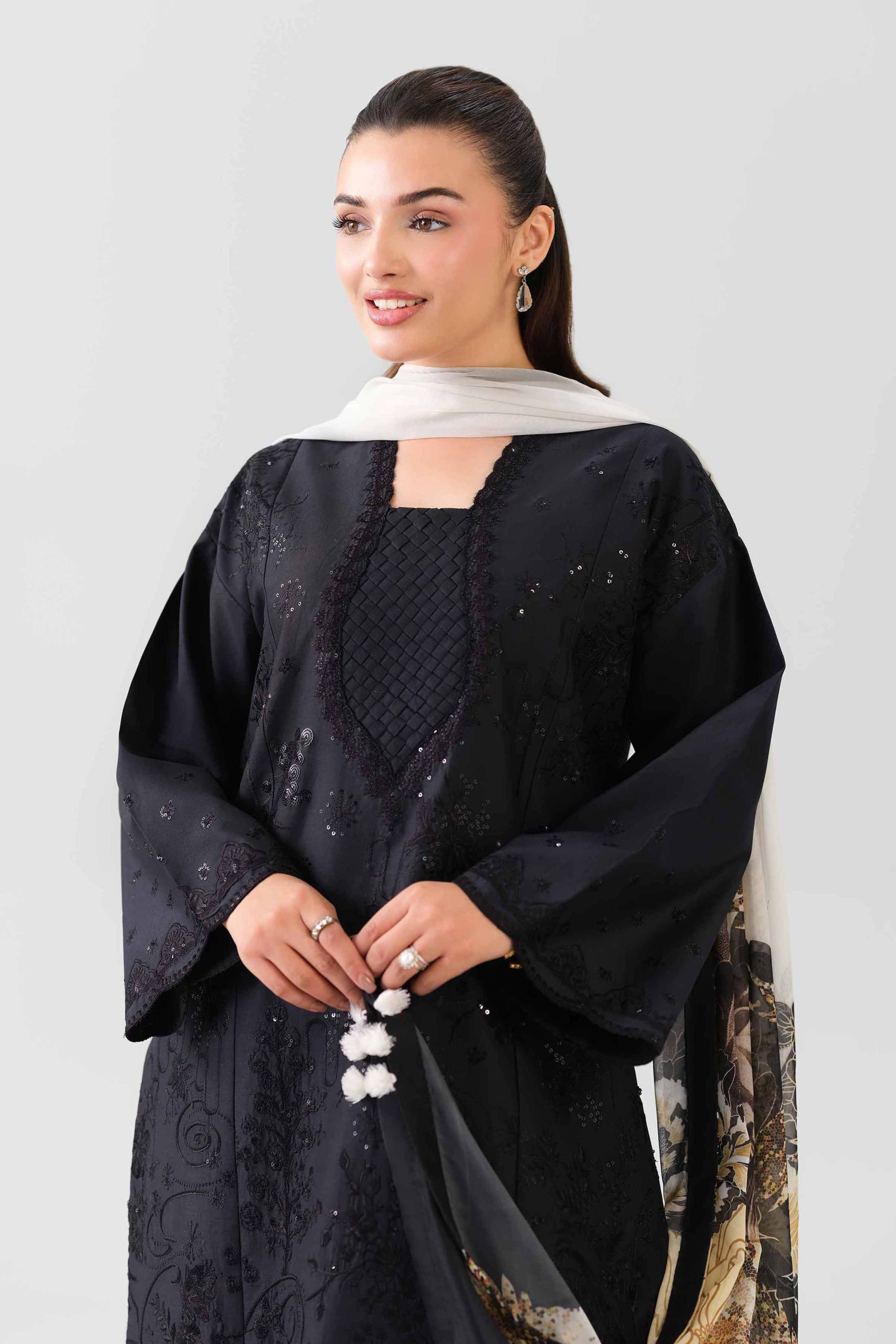 3 Piece - Digital Printed Embroidered Suit - 42601075 - Image 2