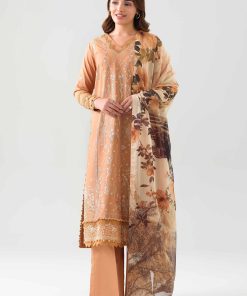 3 Piece - Digital Printed Embroidered Suit - 42601076