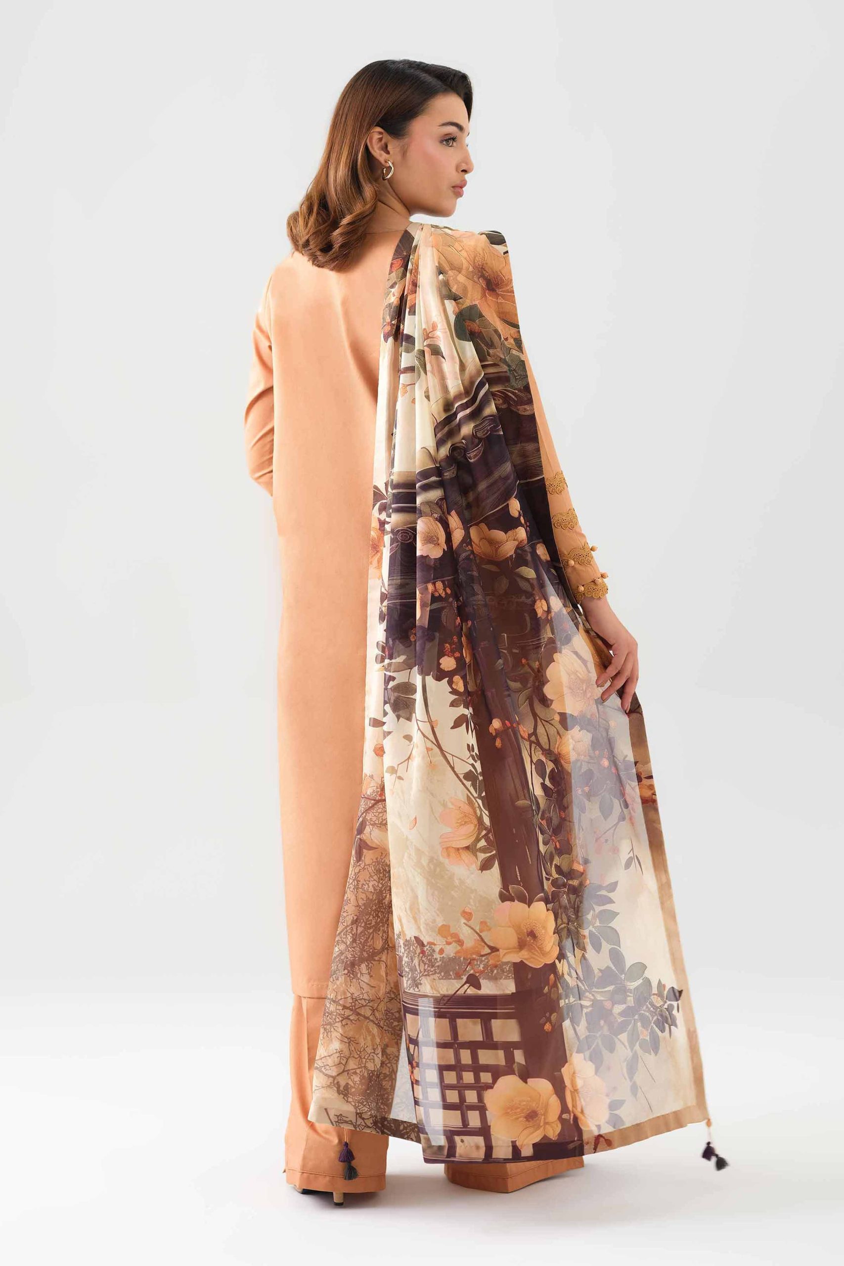 3 Piece - Digital Printed Embroidered Suit - 42601076 - Image 4