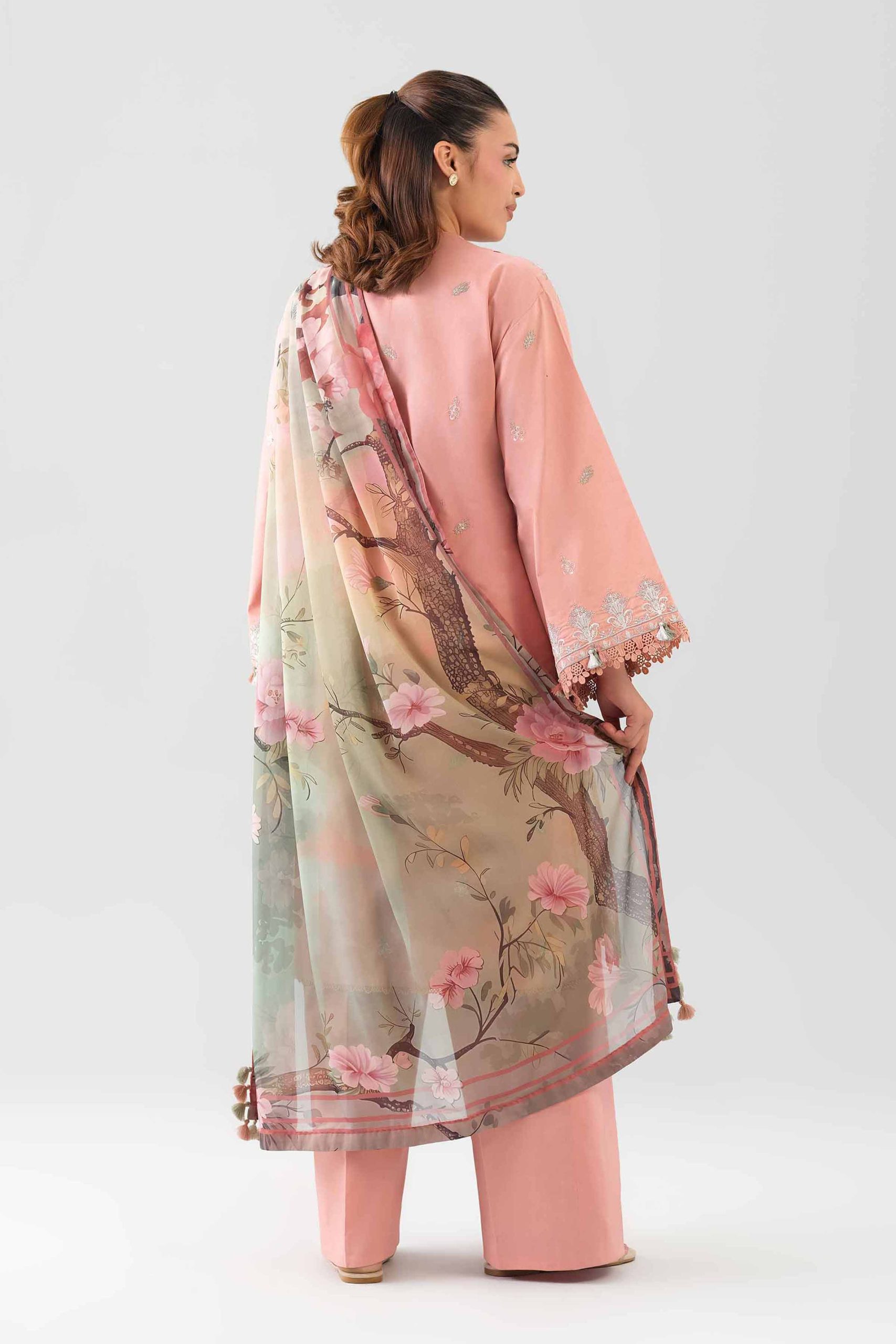 3 Piece - Digital Printed Embroidered Suit - 42601079 - Image 3