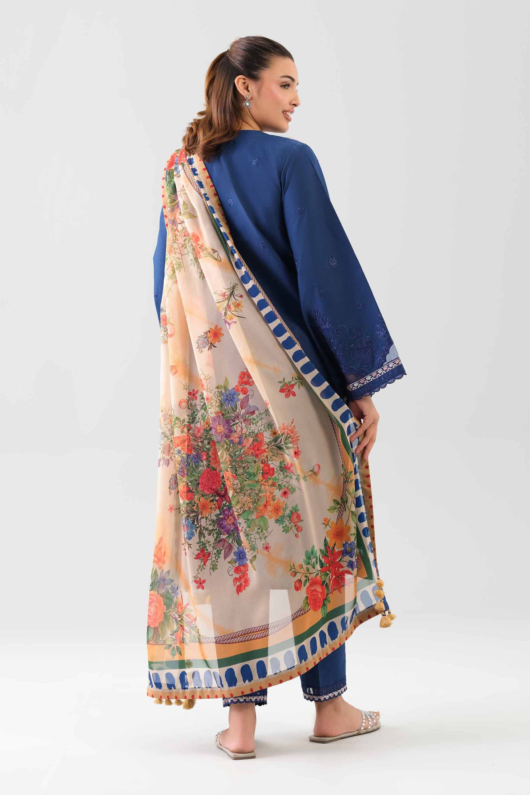 3 Piece - Digital Printed Embroidered Suit - 42601080 - Image 3