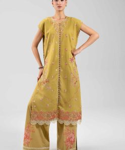 2 Piece - Digital Printed Embroidered Suit - 42601083
