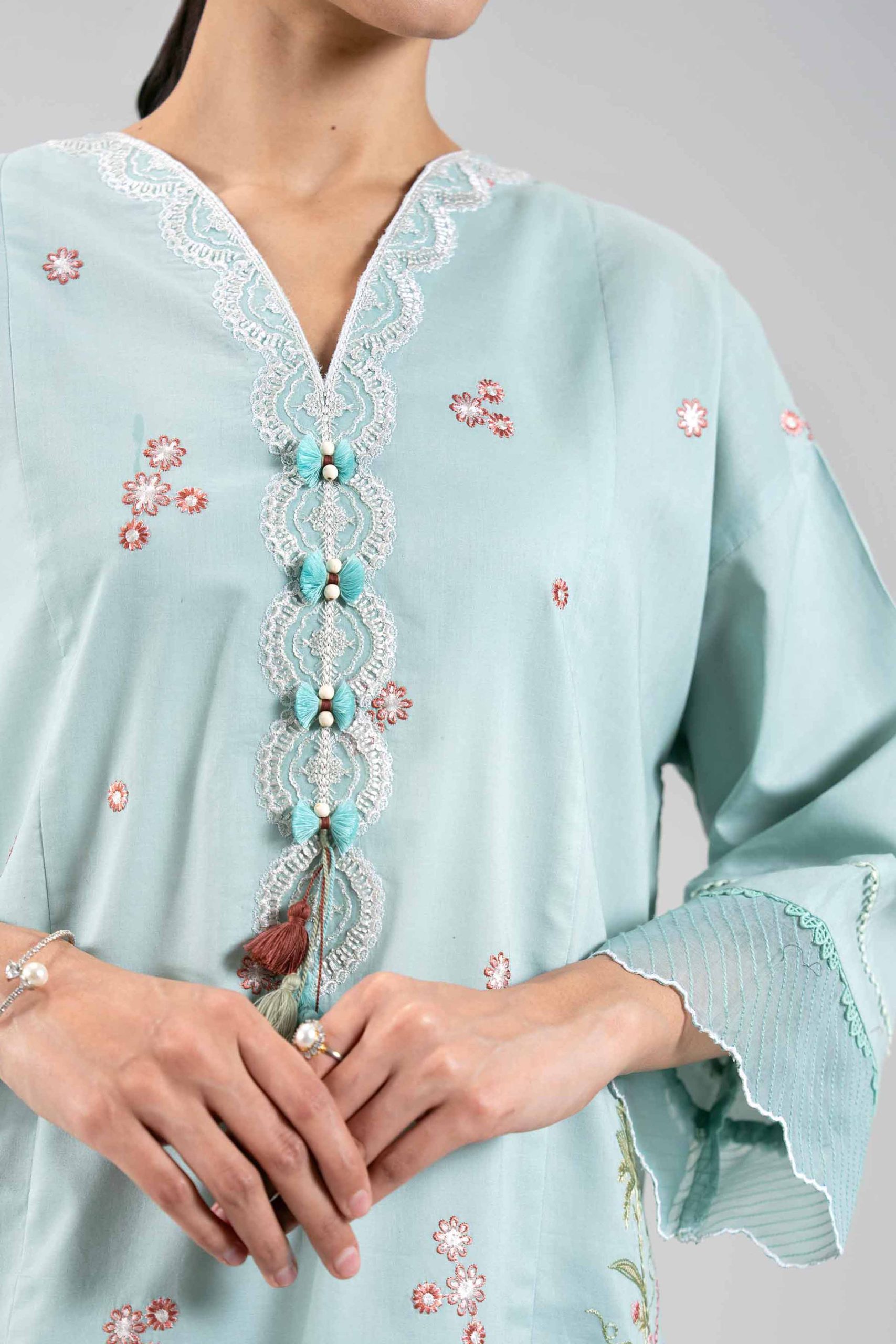 2 Piece - Digital Printed Embroidered Suit - 42601084 - Image 5