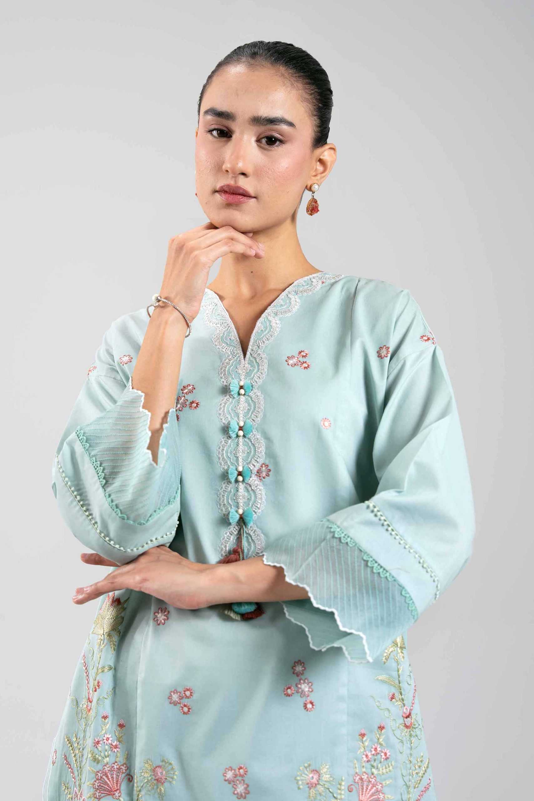 2 Piece - Digital Printed Embroidered Suit - 42601084 - Image 2
