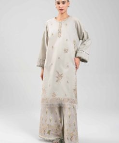 2 Piece - Digital Printed Embroidered Suit - 42601085