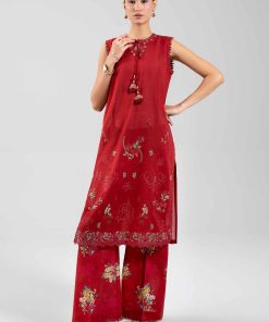 2 Piece - Digital Printed Embroidered Suit - 42601086