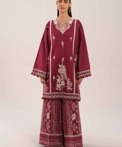 2 Piece - Digital Printed Embroidered Suit - 42601088
