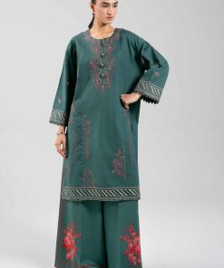 2 Piece - Digital Printed Embroidered Suit - 42601089