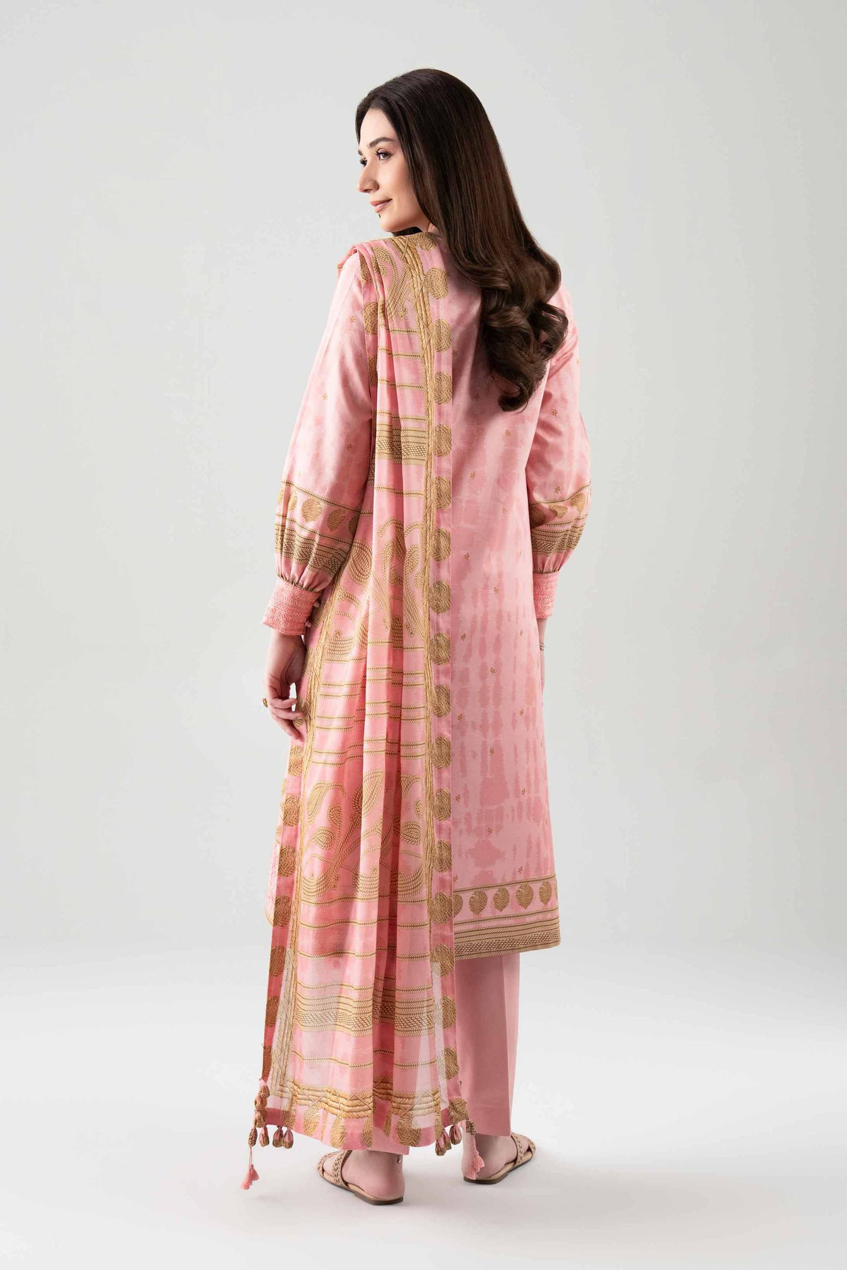 3 Piece - Digital Printed Embroidered Suit - 42601106 - Image 3