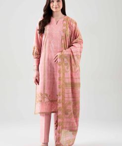 3 Piece - Digital Printed Embroidered Suit - 42601106