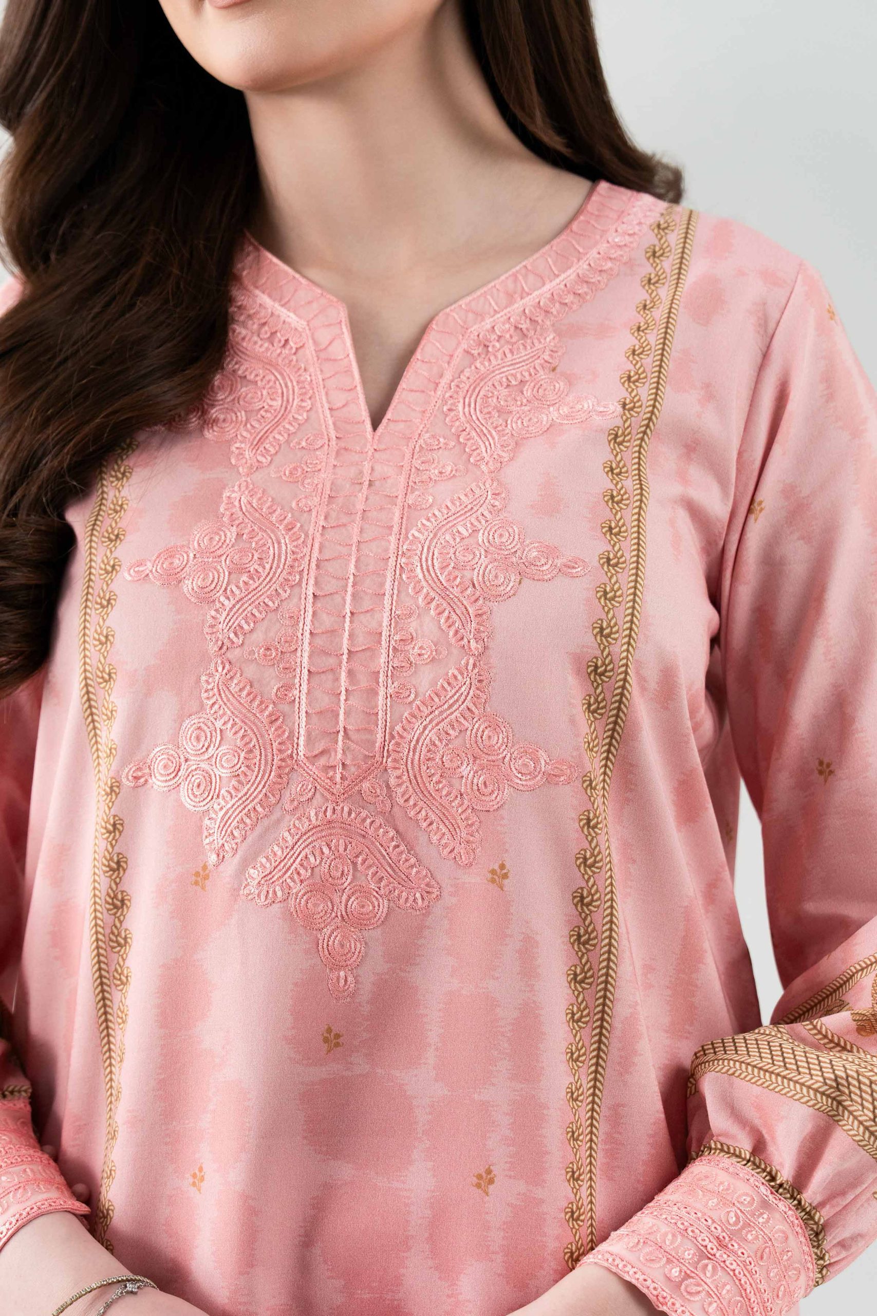 3 Piece - Digital Printed Embroidered Suit - 42601106 - Image 5