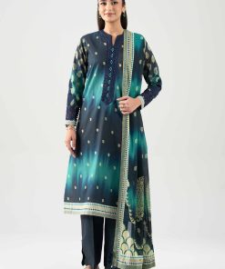 3 Piece - Digital Printed Embroidered Suit - 42601108