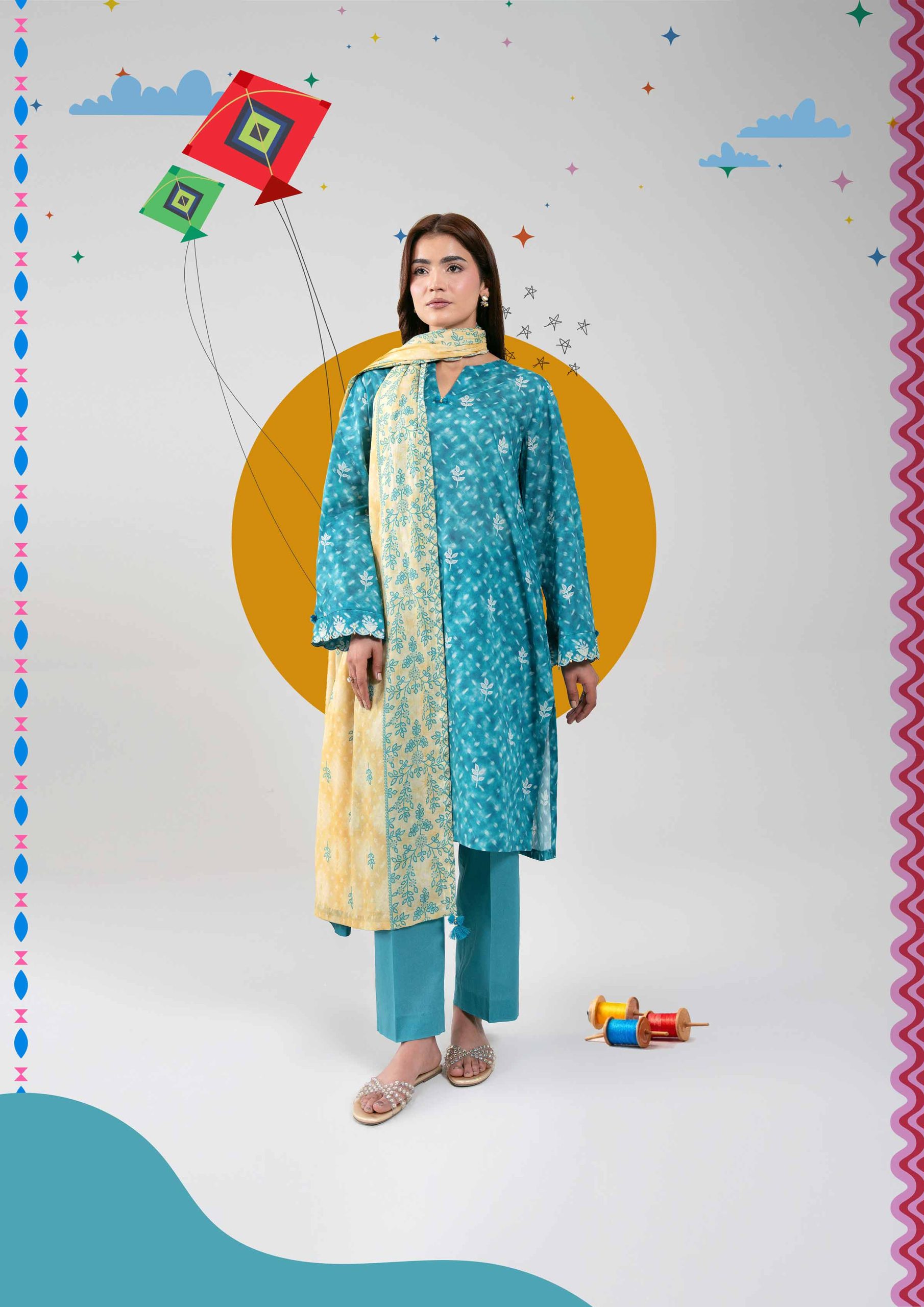 3 Piece - Printed Suit - 42601134 - Image 5