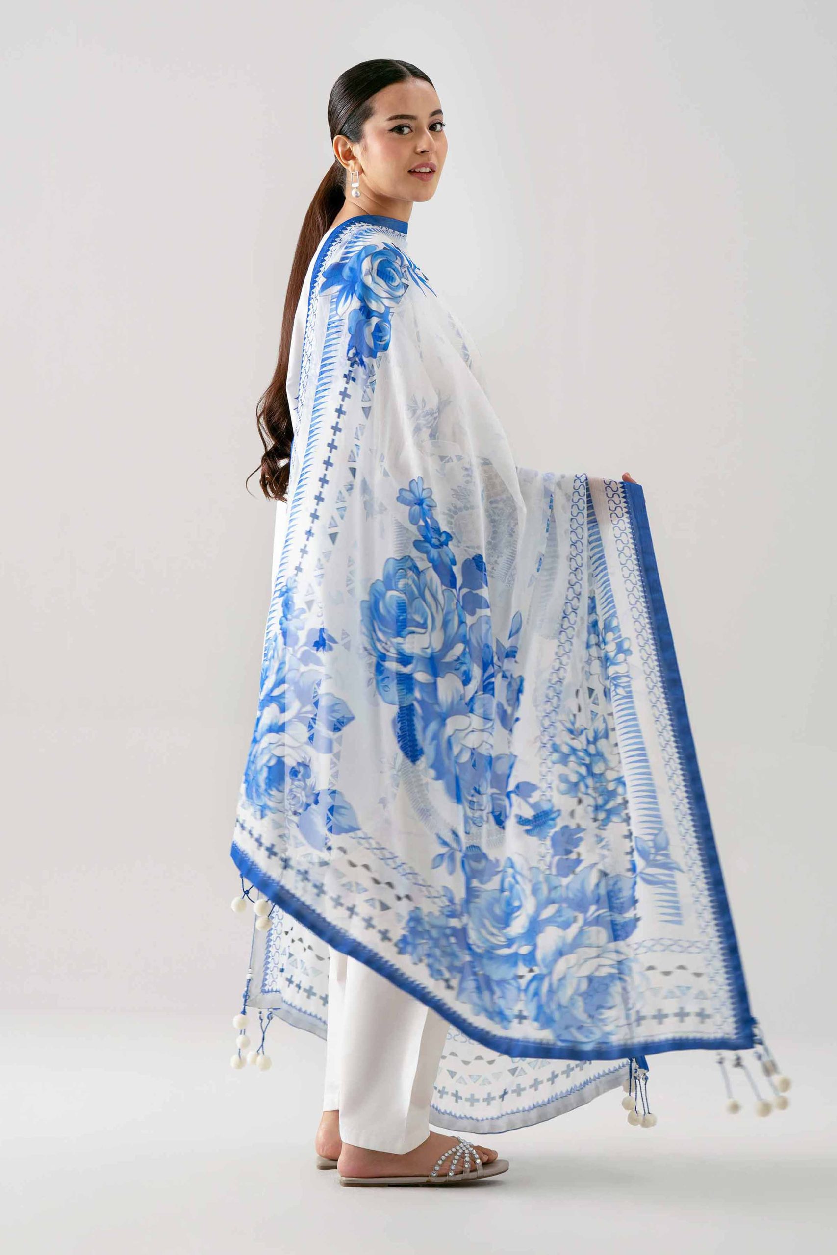 3 Piece - Digital Printed Embroidered Suit - 42601148 - Image 5