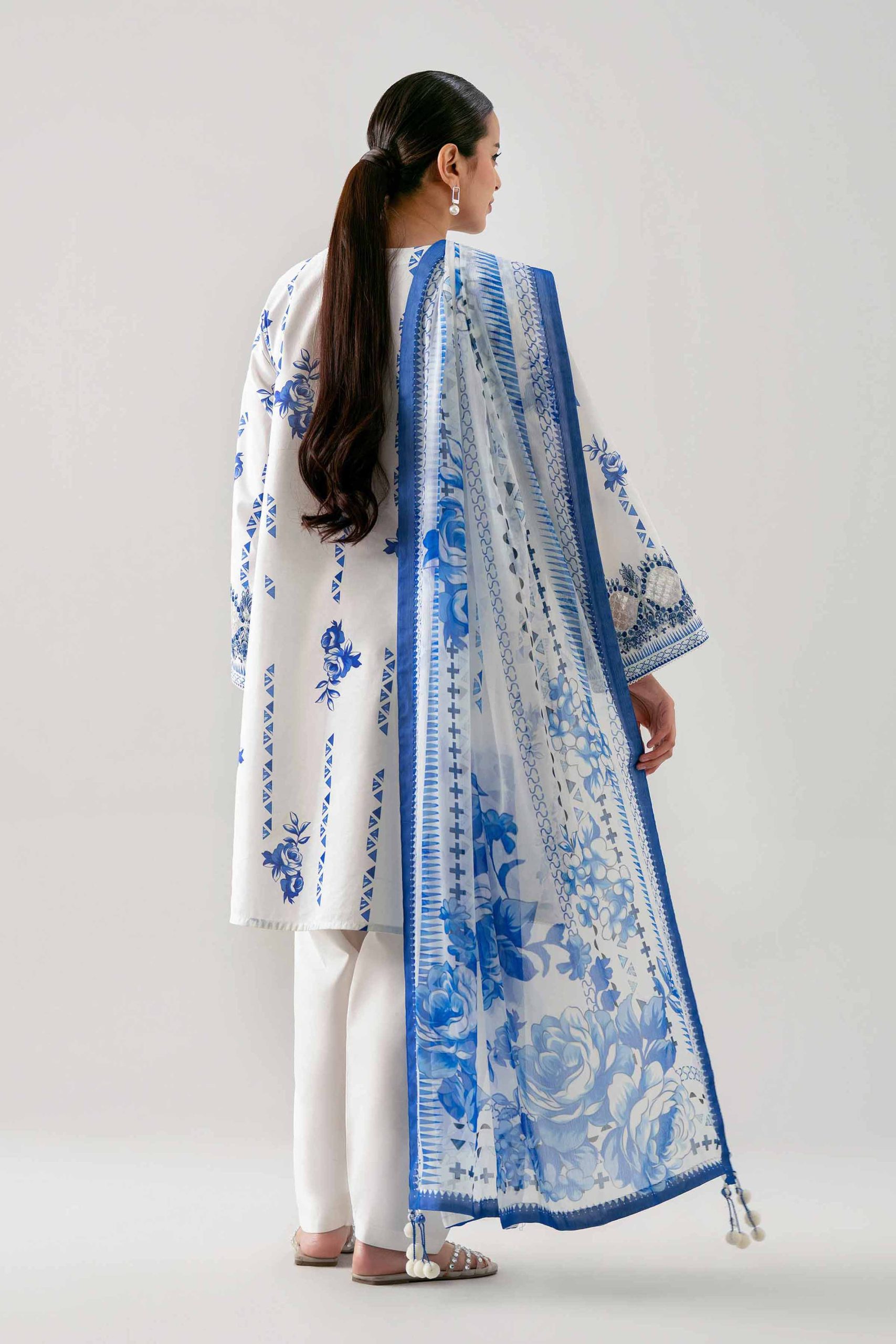 3 Piece - Digital Printed Embroidered Suit - 42601148 - Image 3