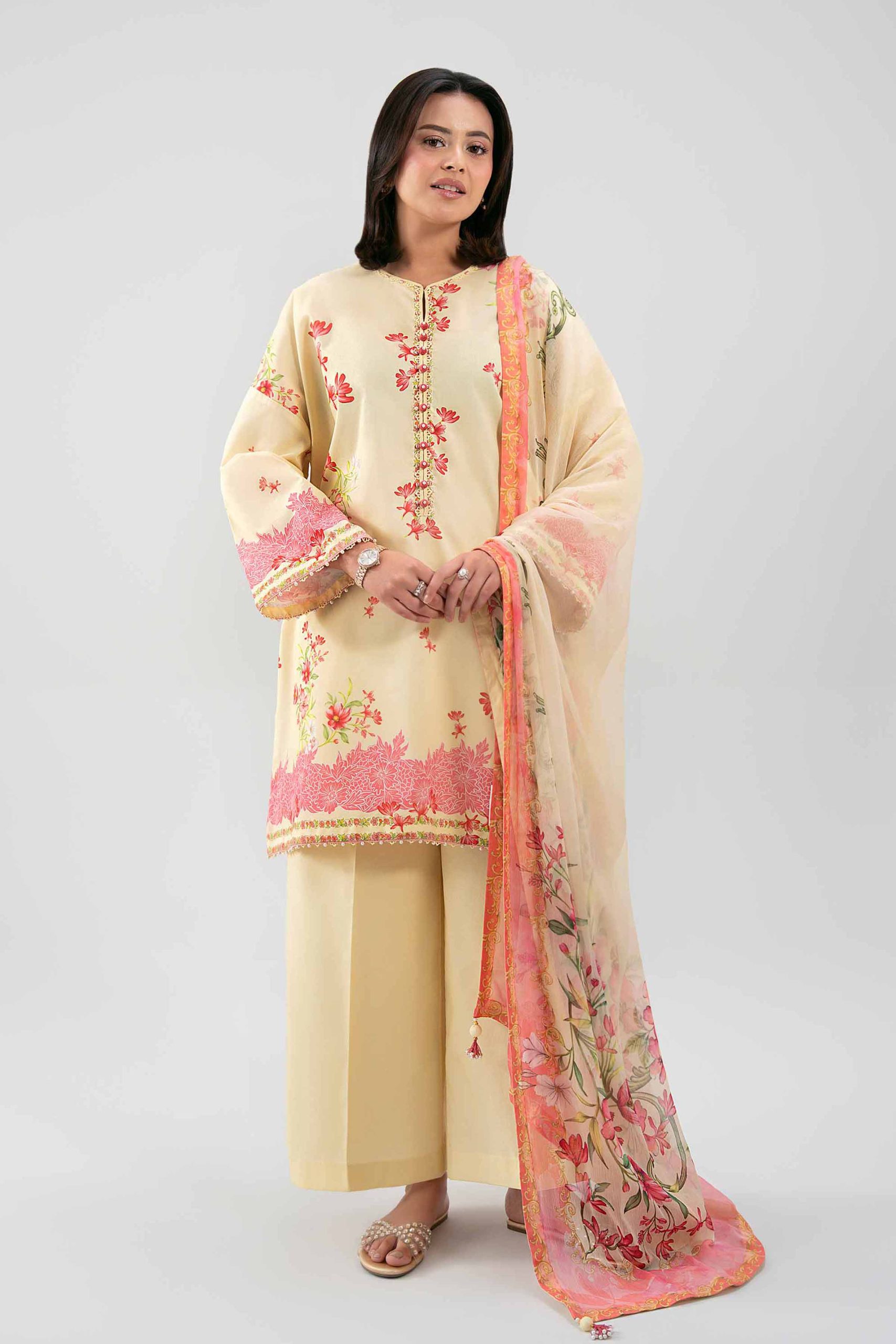 3 Piece - Digital Printed Suit - 42601155