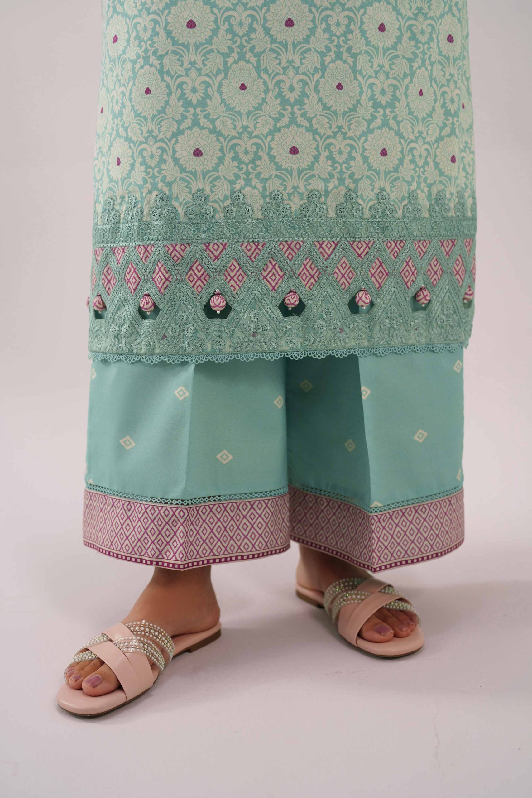 3 Piece - Printed Embroidered Suit - 42601162 - Image 5