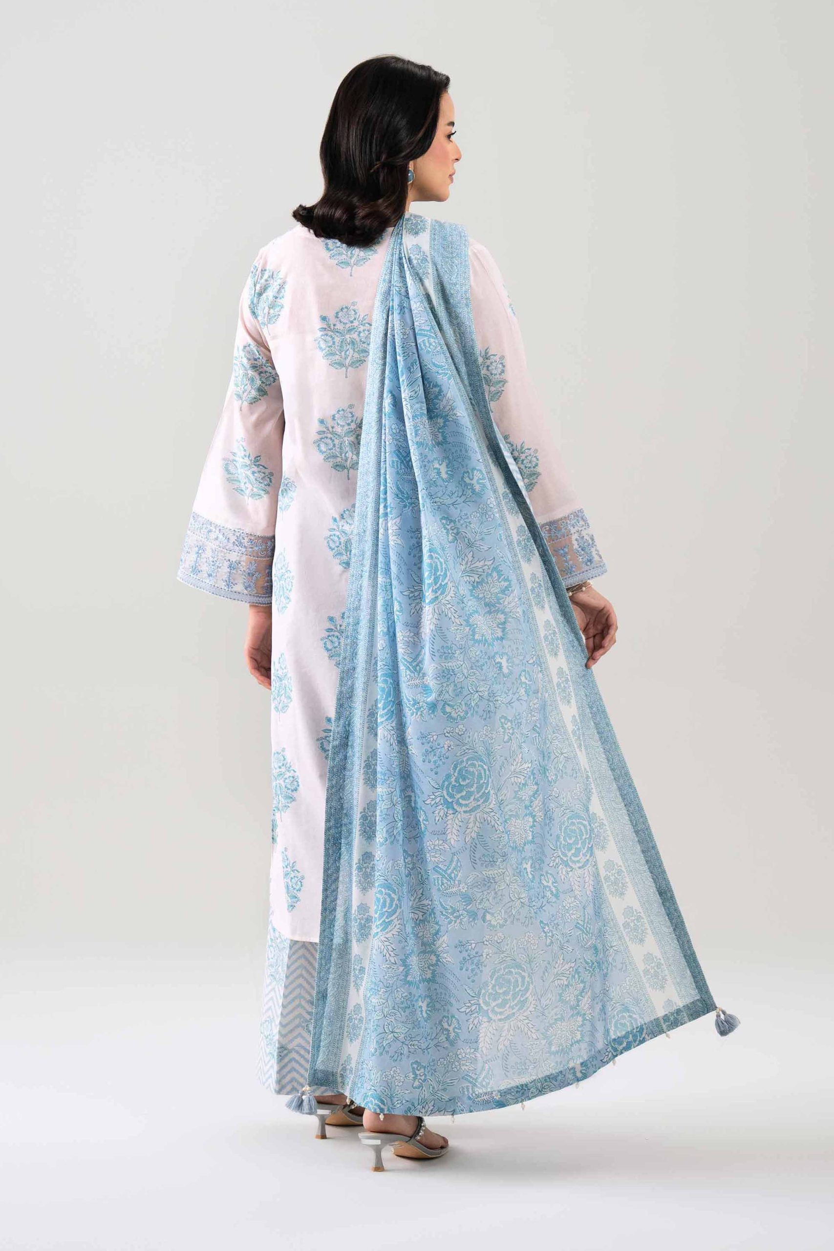 3 Piece - Printed Embroidered Suit - 42601164 - Image 3