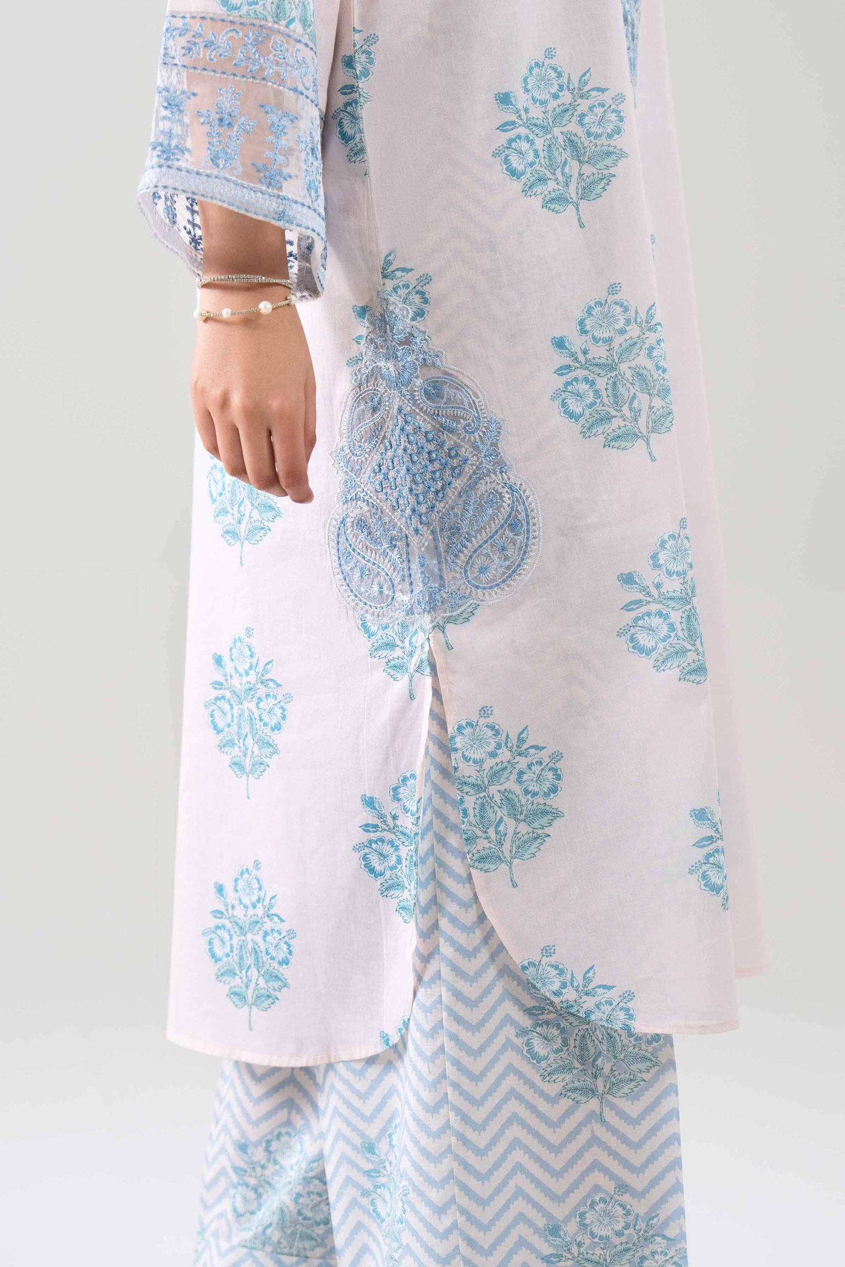 3 Piece - Printed Embroidered Suit - 42601164 - Image 5
