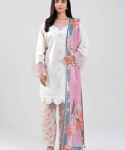 3 Piece - Digital Printed Embroidered Suit - 42601195