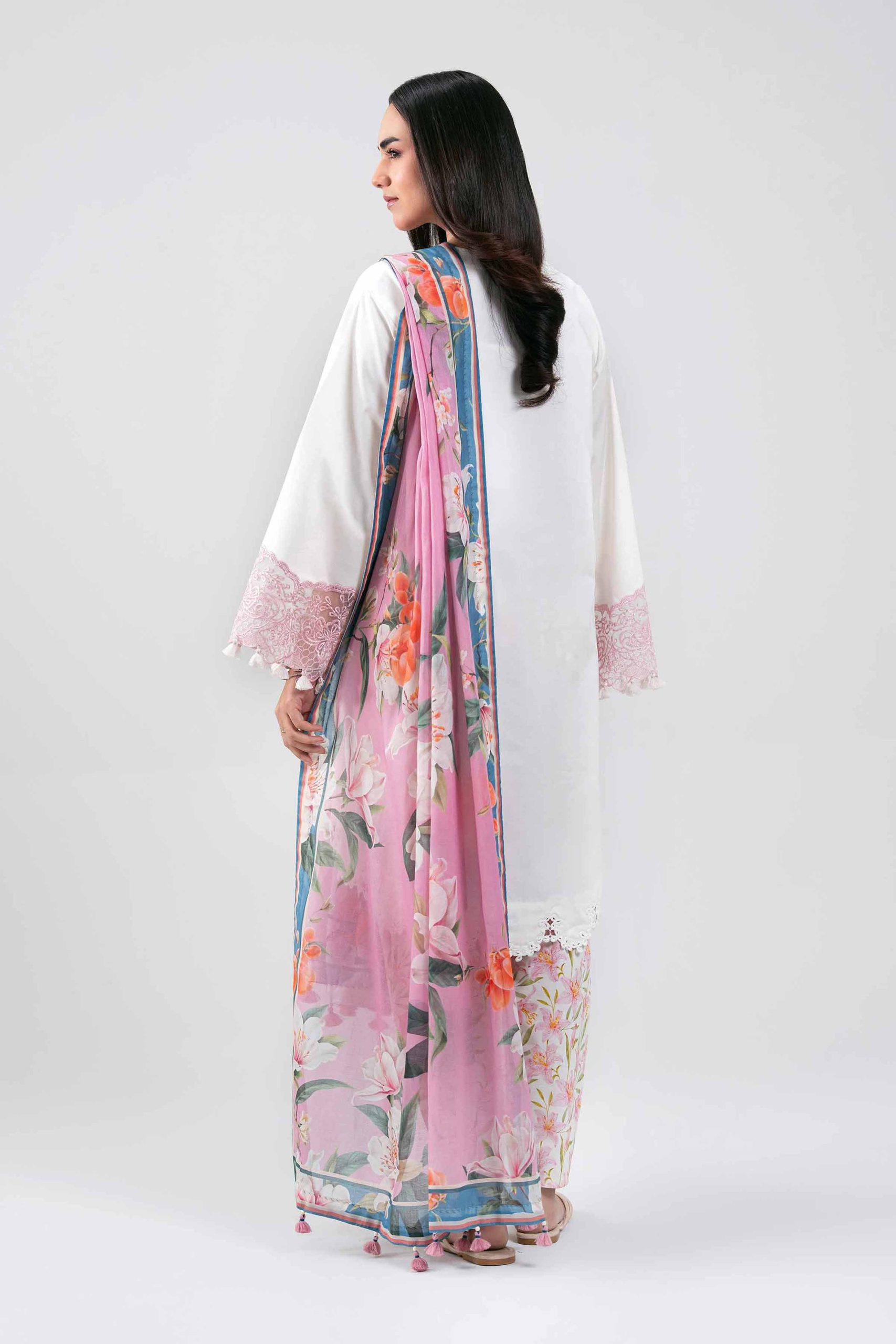 3 Piece - Digital Printed Embroidered Suit - 42601195 - Image 3