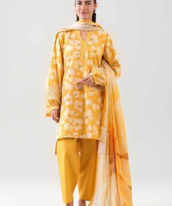 3 Piece - Digital Printed Embroidered Suit - 42601200