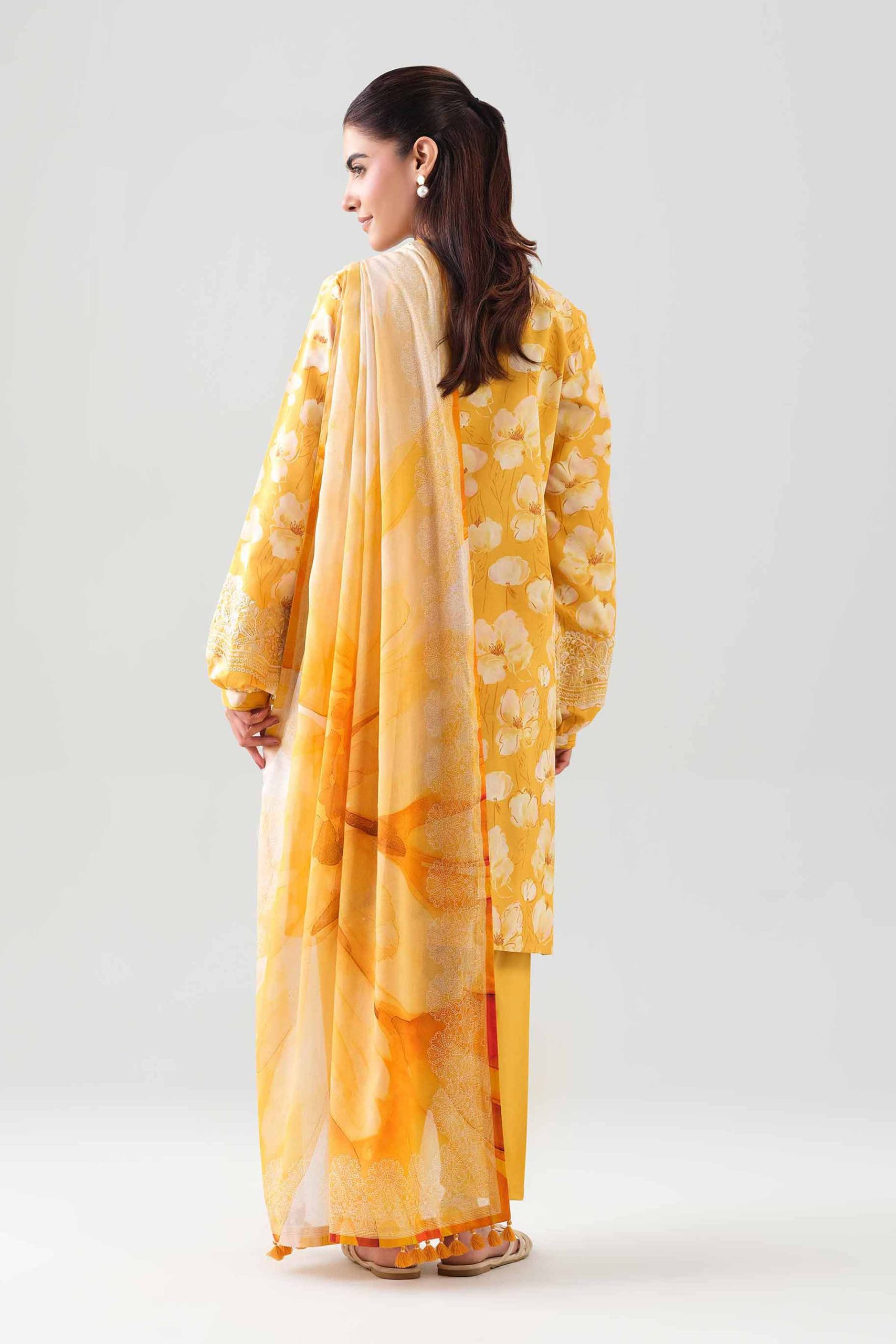 3 Piece - Digital Printed Embroidered Suit - 42601200 - Image 3