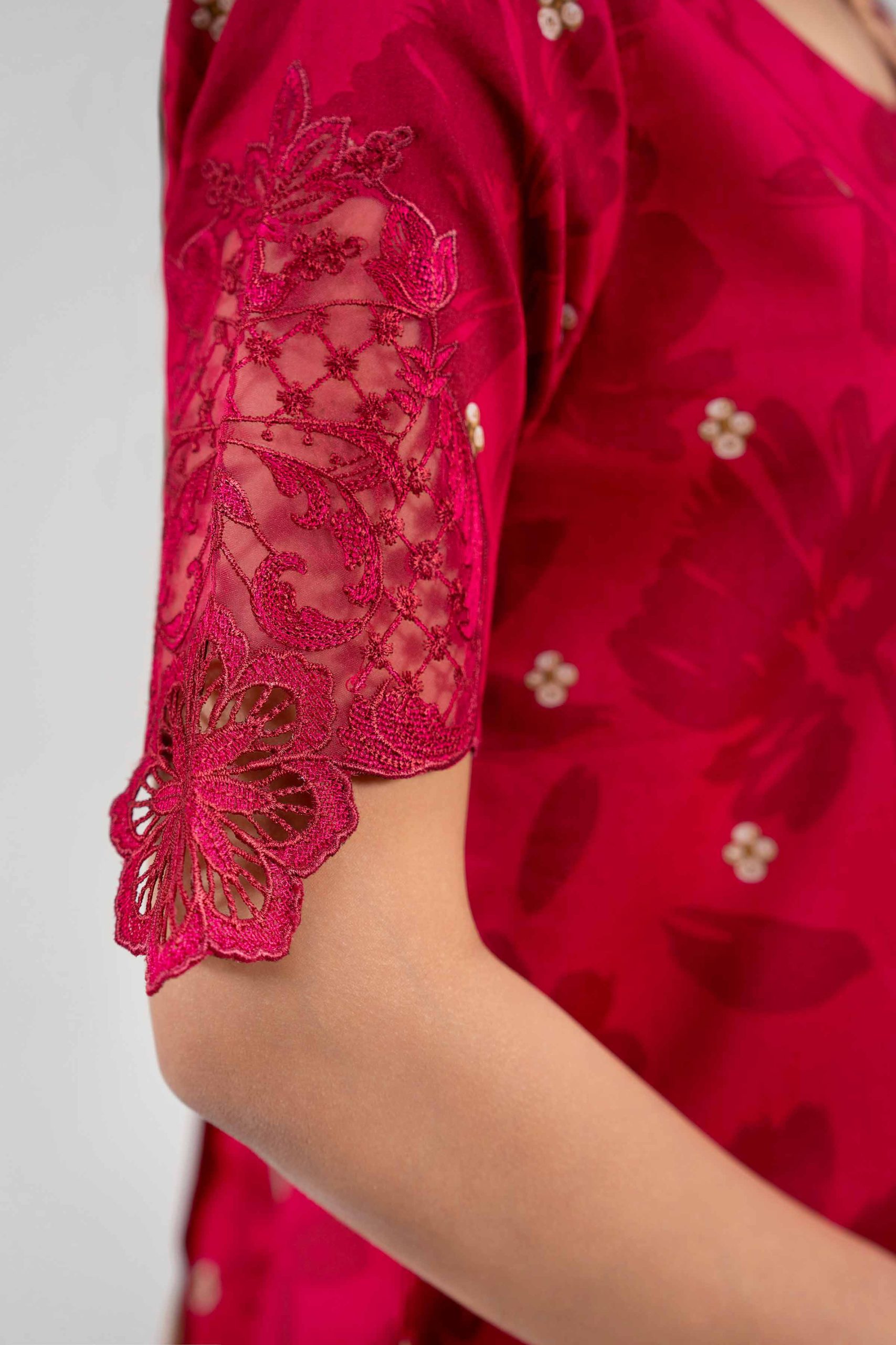 3 Piece - Digital Printed Embroidered Suit - 42601202 - Image 4
