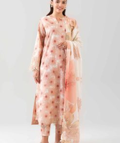 3 Piece - Digital Printed Embroidered Suit - 42601203